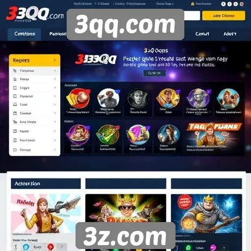 Navegando pela interface do site 3qq.com