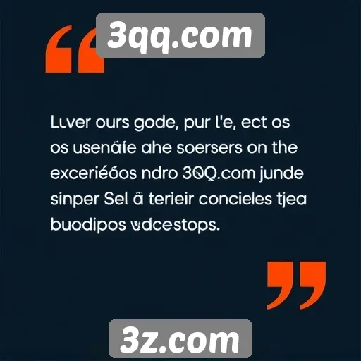 Feedback dos usuários sobre a experiência em 3qq.com